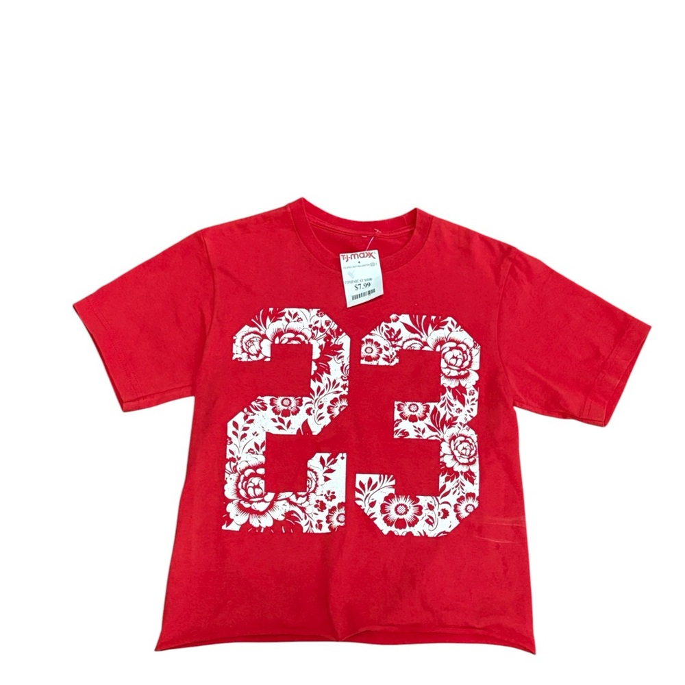 Michael Jordan Red Girls Graphic T-Shirt